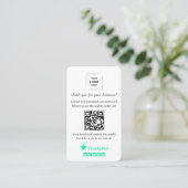 Trustpilot QRレビュー配布資料 ビジネススタイル 名刺 (スタンド正面)