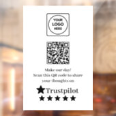 Trustpilot QR | ビジネスレビュー表示サイン ウィンドウサイン (シート2)