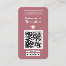 Trustpilot Review Request with Scannable QR Code 名刺