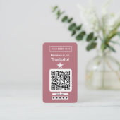 Trustpilot Review Request with Scannable QR Code 名刺 (スタンド正面)