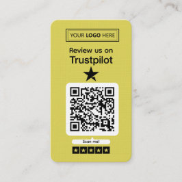 Trustpilot Review Request with Scannable QR Code 名刺
