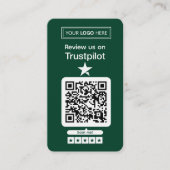 Trustpilot Review Request with Scannable QR Code 名刺 (正面)