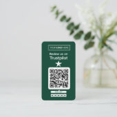 Trustpilot Review Request with Scannable QR Code 名刺 (スタンド正面)