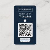 Trustpilot Review Request with Scannable QR Code 名刺 (正面)