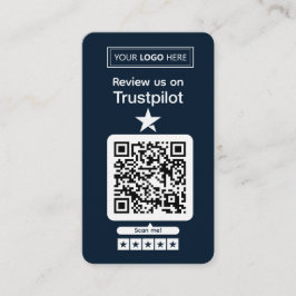 Trustpilot Review Request with Scannable QR Code 名刺