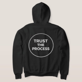 TrustTheProcess ミニマリスト 円形 タイポグラフィ 女性用 パーカ