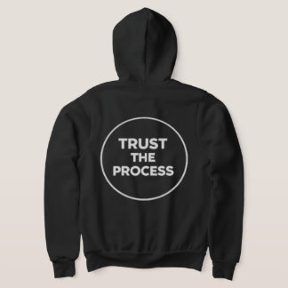 TrustTheProcess ミニマリスト 円形 タイポグラフィ 女性用 パーカ