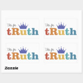 TRuthに投票 – RBGステッカー 長方形シール (シート)
