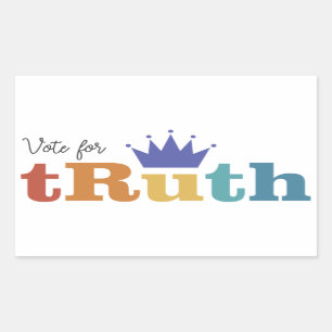 TRuthに投票 – RBGステッカー 長方形シール