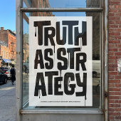 Truth As Strategy Poster – Typography Wall Print ポスター
