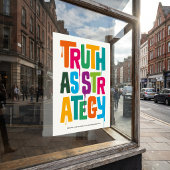 Truth As Strategy Poster – Typography Wall Print ポスター