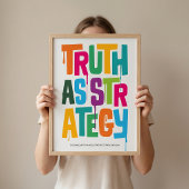 Truth As Strategy Poster – Typography Wall Print ポスター