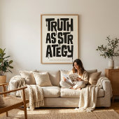 Truth As Strategy — Typography Print | Wall Art ポスター