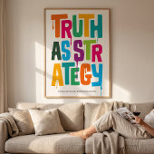 Truth As Strategy — Typography Print | Wall Art ポスター