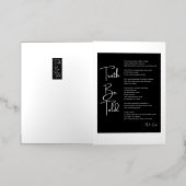 Truth Be Told 詩 箔グリーティングカード (外側レイダウン)