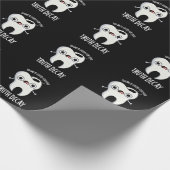 Truth Decay おもしろい Tooth Pun Dark BG ラッピングペーパー (角)