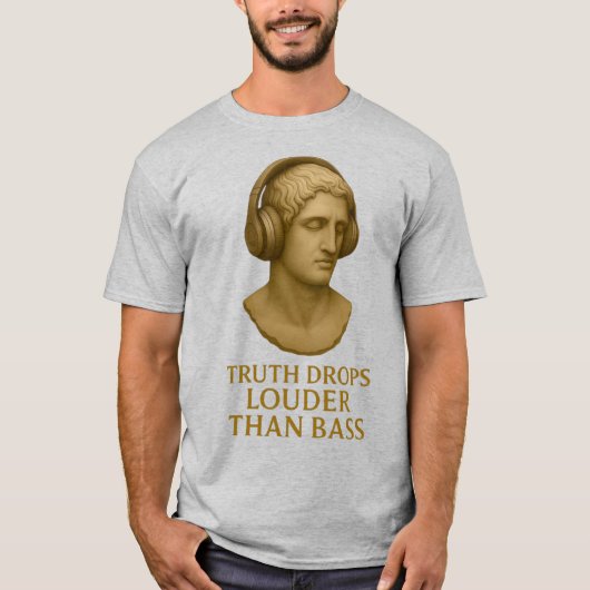 TRUTH DROPS – ビートを超える真実 Tシャツ (正面)