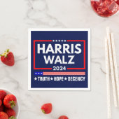 Truth Hope Decency Harris Walz 2024 スタンダードカクテルナプキン (インサイチュ)
