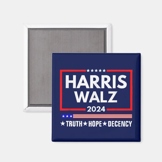 Truth Hope Decency Harris Walz 2024 マグネット (正面/裏面)