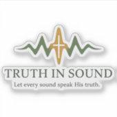 Truth in Sound オフィシャルグッズ シール (正面)