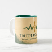 Truth in Sound Official Merch Landscape ツートーンマグカップ (正面左)