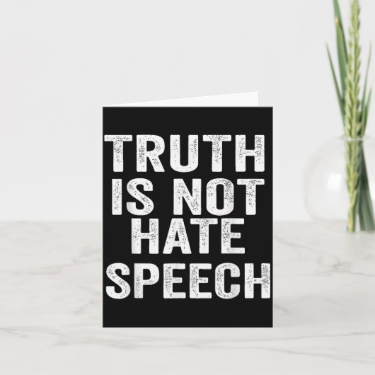 Truth Is Not Hate Speech カード (正面)