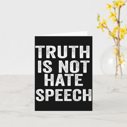Truth Is Not Hate Speech カード (黄色い花)