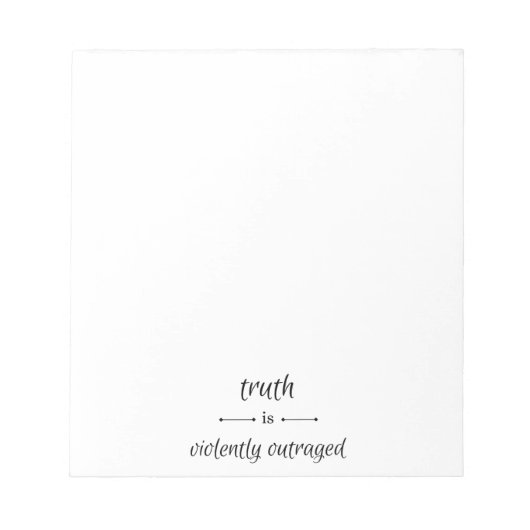 Truth or lie? ノートパッド (正面)