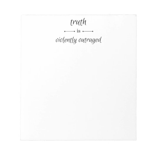 Truth or lie? ノートパッド (正面)