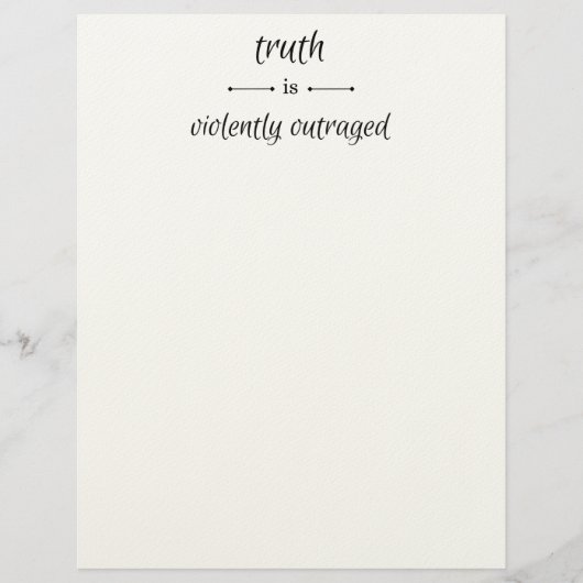 Truth or lie? レターヘッド (正面)