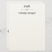 Truth or lie? レターヘッド (正面/裏面)