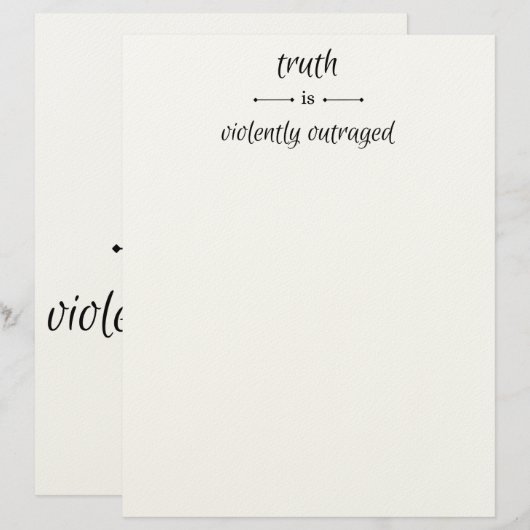 Truth or lie? レターヘッド (正面/裏面)