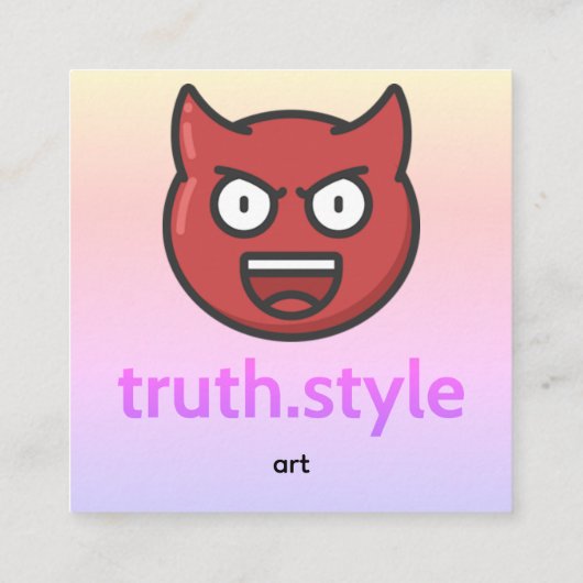 truth style スクエア名刺 (裏面)