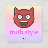 truth style スクエア名刺 (正面)