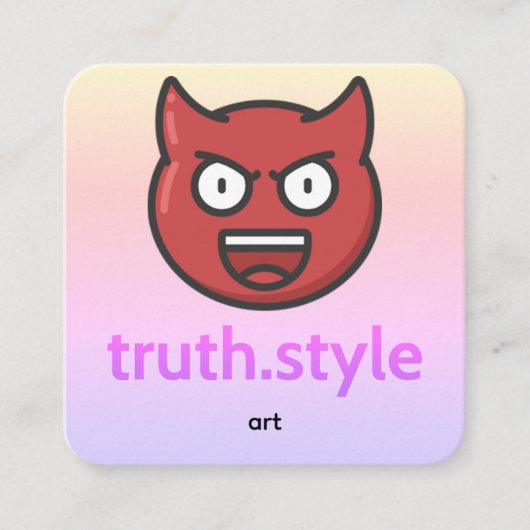 truth style スクエア名刺 (正面)