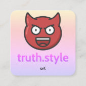 truth style スクエア名刺 (裏面)