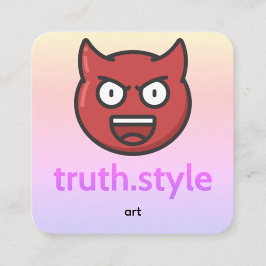 truth style スクエア名刺 (裏面)