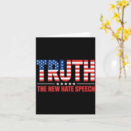 Truth The New Hate Speech Litical Correctness Usa  カード (黄色い花)