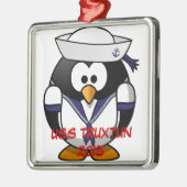 TRUXTUNのベビーのペンギン メタルオーナメント (左)