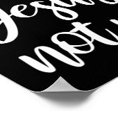 Try Jesus Not Me Christian Faith God Christianity  ポスター (角)