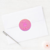 Try MeロゴテスターSample Pink Small Business ラウンドシール (封筒)