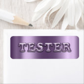 Try Me Violet Purple 3D Tester Sample Contaners ラベル (インサイチュ)