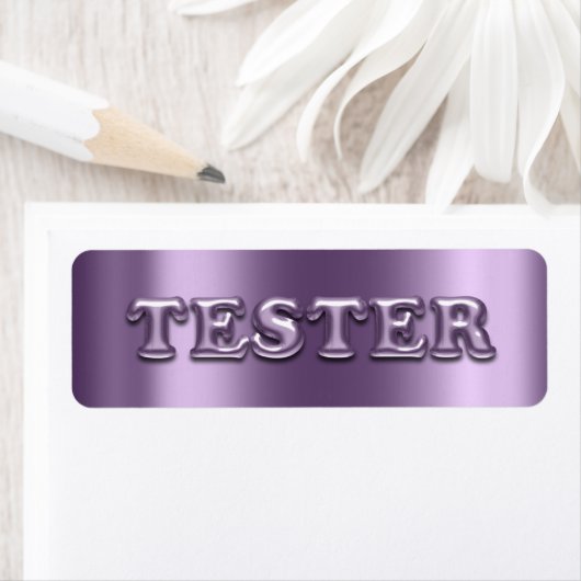 Try Me Violet Purple 3D Tester Sample Contaners ラベル (インサイチュ)