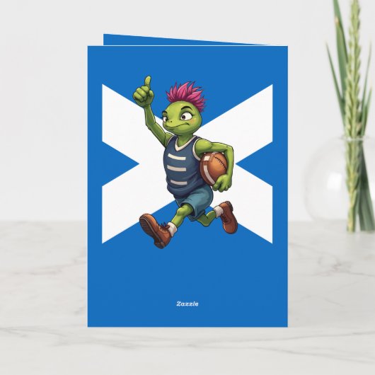 Try Time Thistle Scottish Rugby Motif カード (裏面)