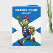 Try Time Thistle Scottish Rugby Motif カード (正面)