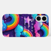"Try to Be a Rainbow" Case-Mate iPhoneケース (裏面 (横))