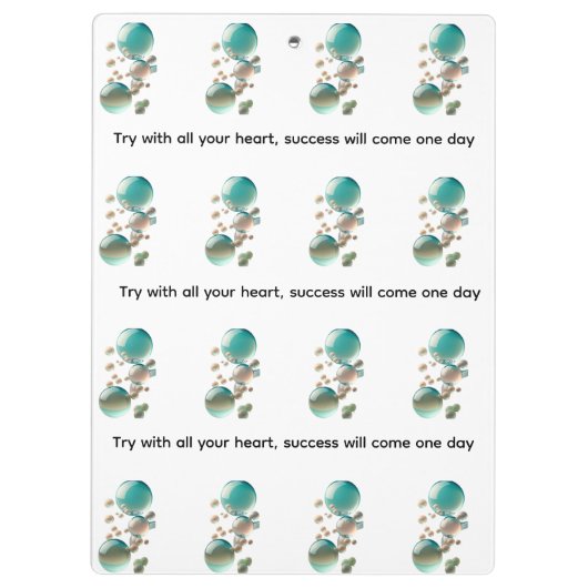 Try with all your heart success  クリップボード (裏面)