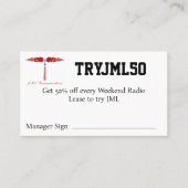 TRYJML50 Coupon 名刺 (正面)