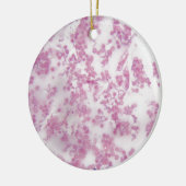 Trypanosoma bの人の血液の顕微鏡の写真 セラミックオーナメント (左)