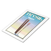 Trysil Norway,ノルウェーのスキー旅行ポスター ノートパッド (アングル)